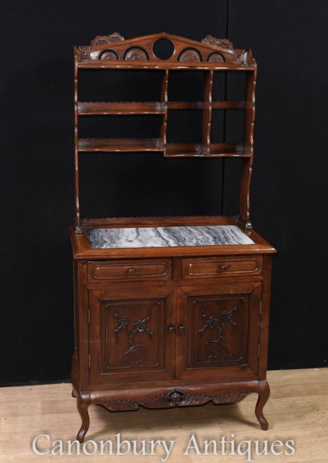 Antique Chinese Hardwood Dresser Circa 1850 Cabinet Bookcase