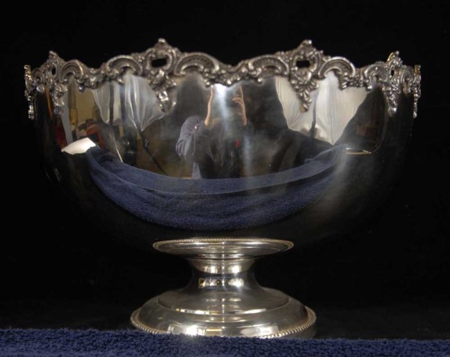 English Silverplate Silver Plate Punch Bowl