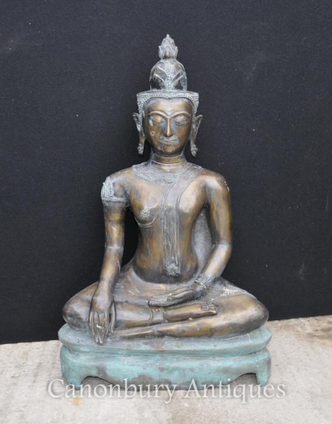 Large Bronze Nepalese Buddha Statue Buddhism Buddhist Art Nepal