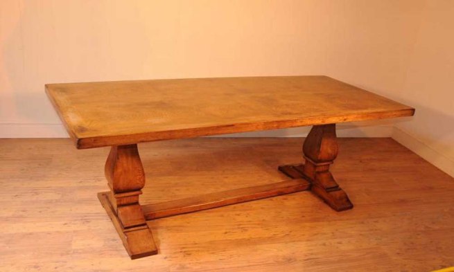 Oak Farmhouse Refectory Table Kitchen Dining Tables Rustic Furniture