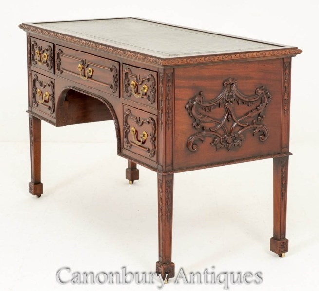 Antique Chippendale Desk Writing Table