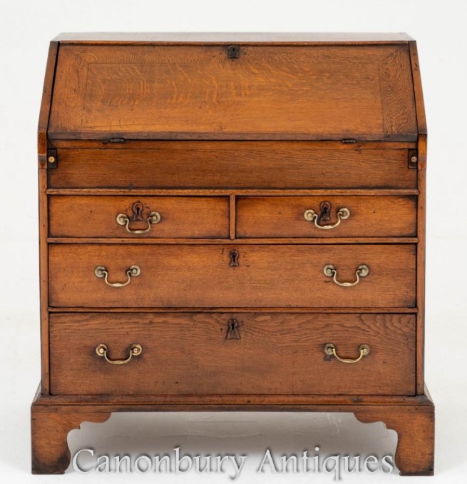 George I Bureau Desk in Oak 18th Century
