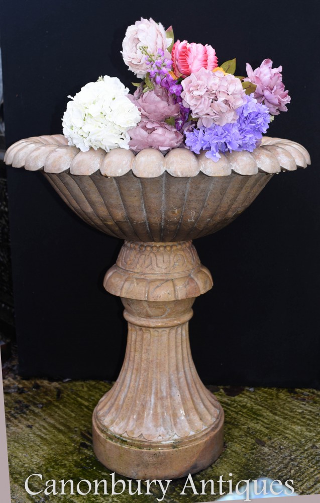 Italian Marble Garden Fountain Font - Stone Water Feature