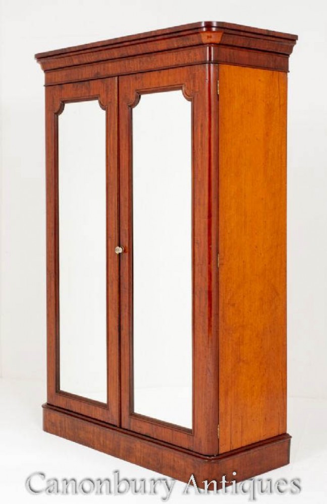 Victorian Wardrobe Mahogany Closet Circa 1860