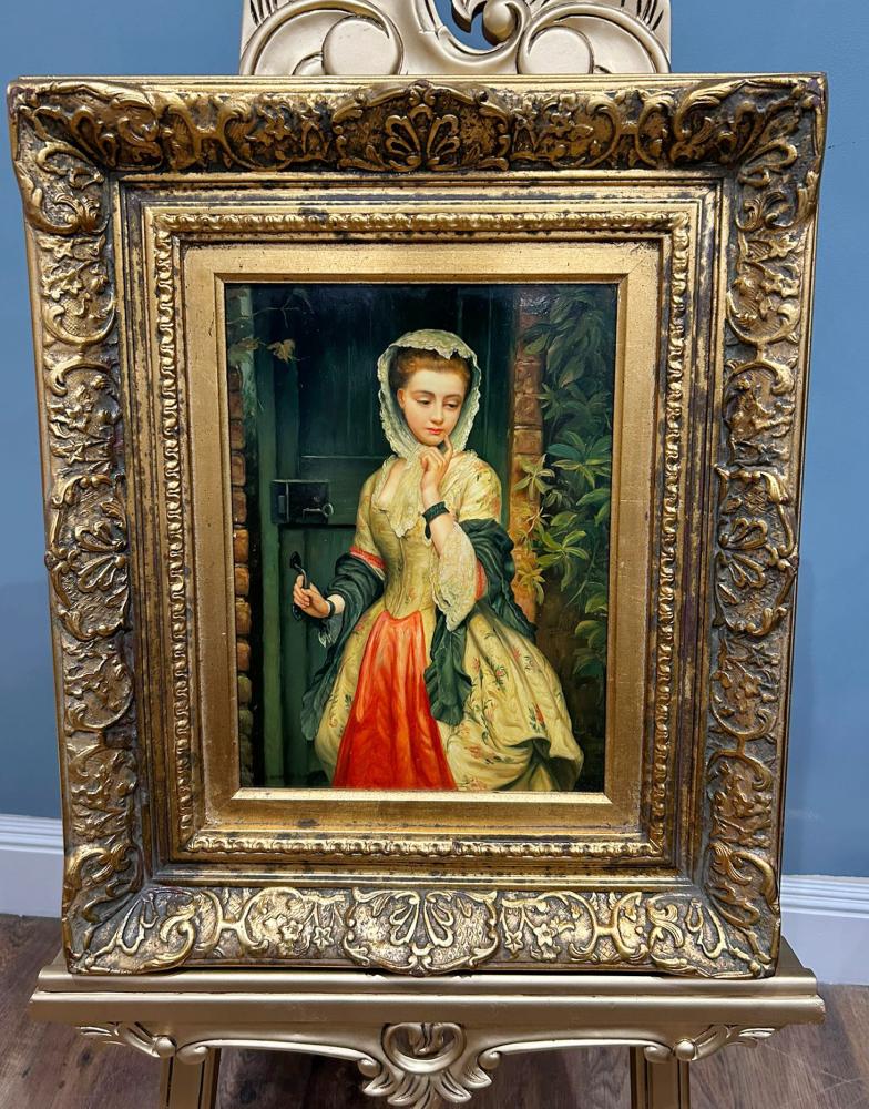 Antique Oil Painting Portrait Rejected Addresses Lidderdale
