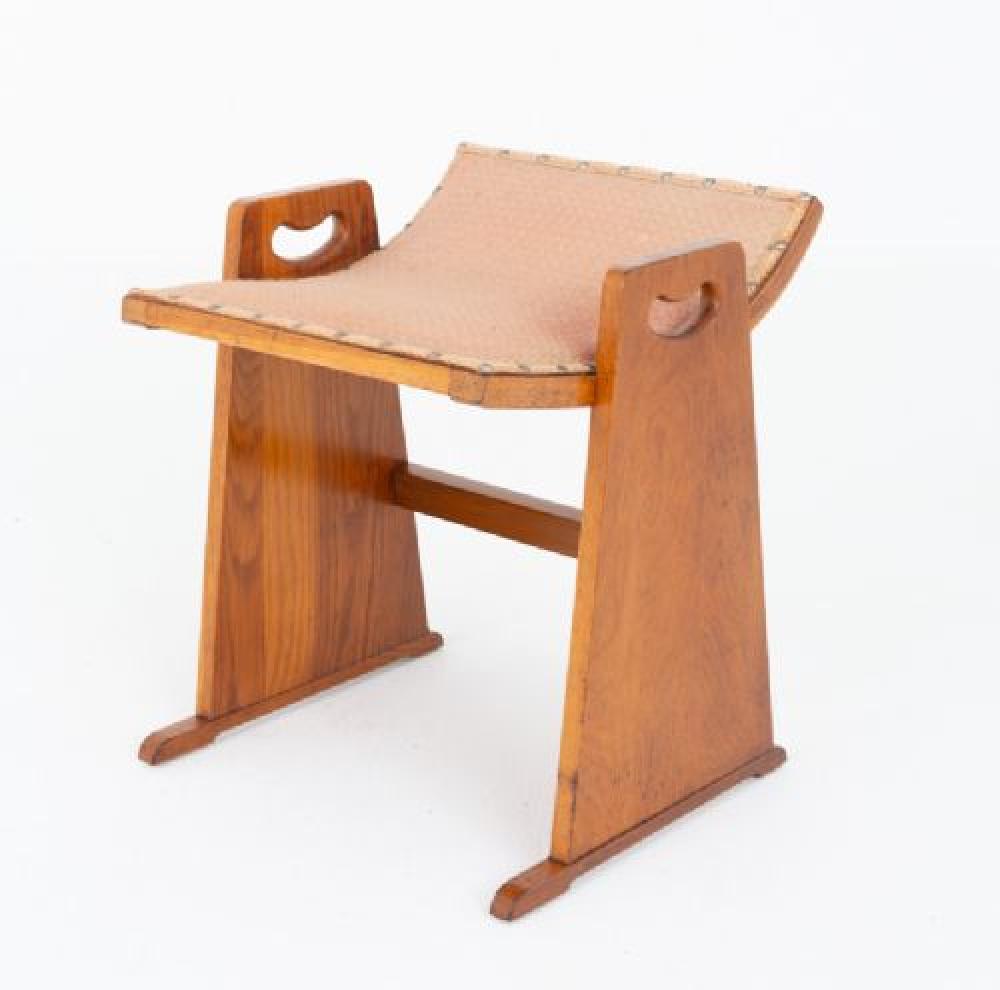 Arts And Crafts Stool Oak Piano
