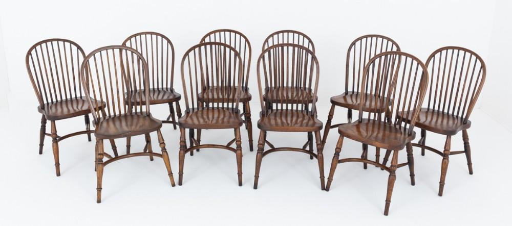 Set Georgian Windsor Chairs Revival Farmhouse Kitchen
