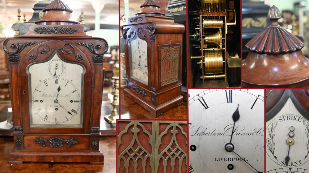 Victorian Bracket Clock Litherland Davies Liverpool 1820
