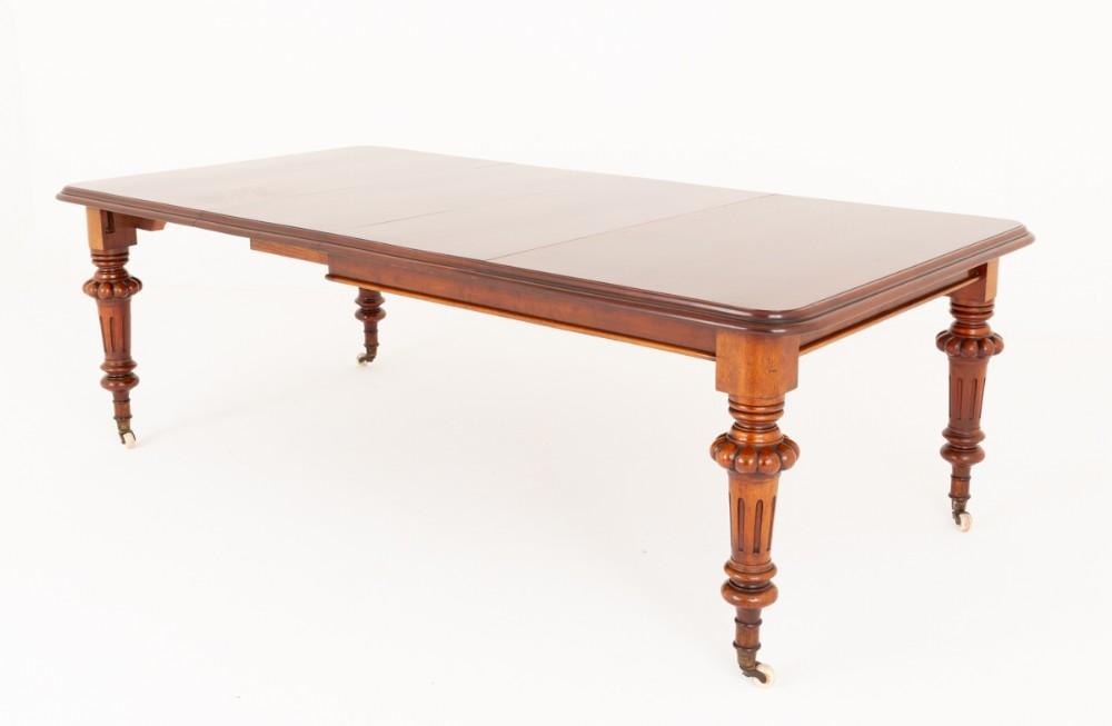 Victorian Dining Table Extending Mahogany 10 Seater 1860
