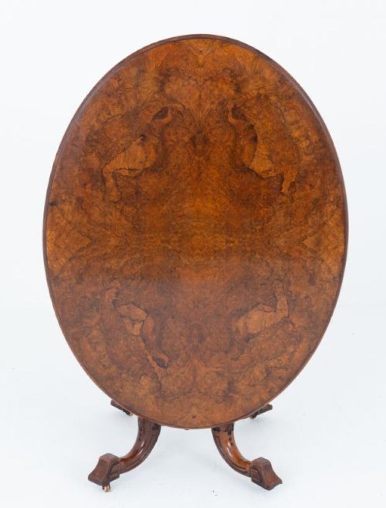 Victorian Loo Table Centre Burr Walnut 1860