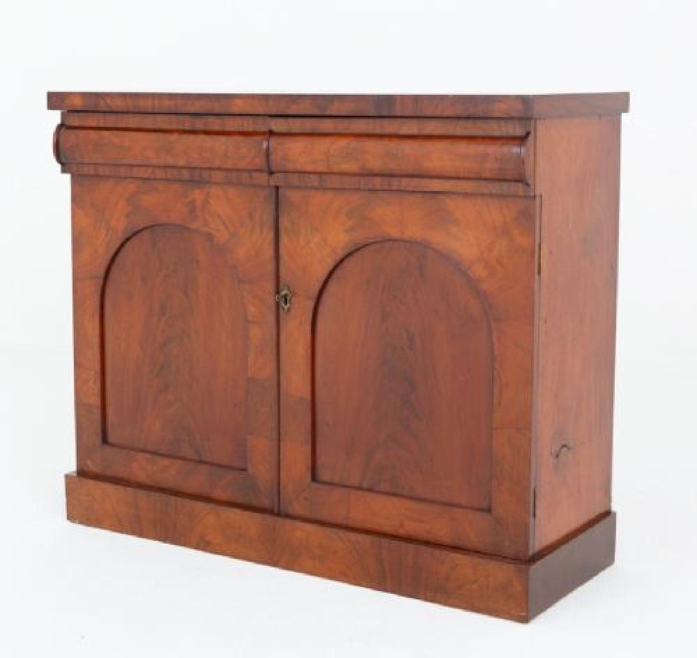 Victorian Side Cabinet Mahogany Cupboard Chest 1860
