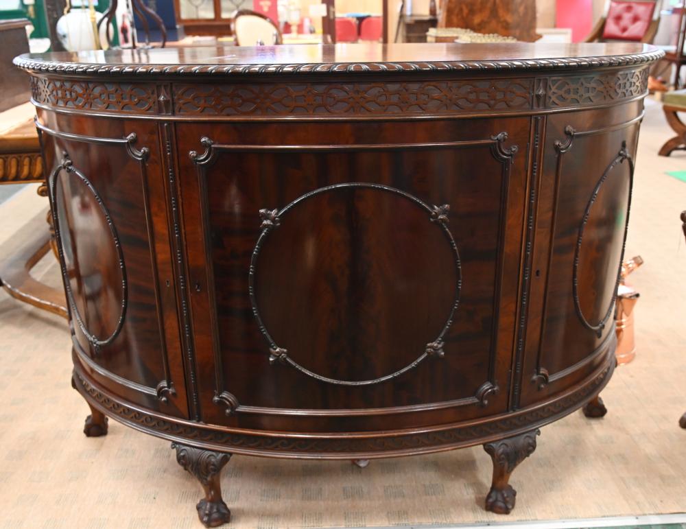 Chippendale Side Cabinet Mahogany Chest 1880
