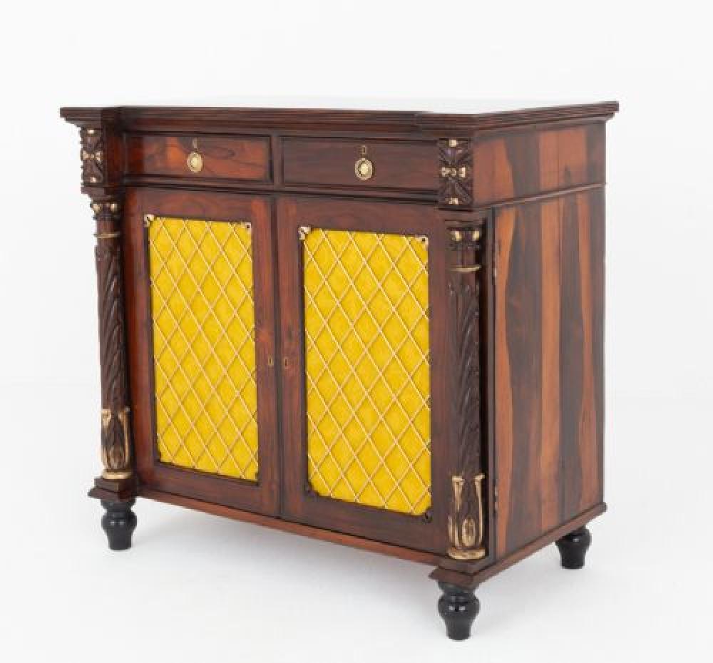 Period William IV Side Cabinet Chest 19th Century
